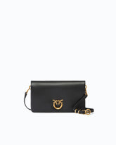 Love Bag Click Soft Horizontal Mini small crossbody clutch in leather - | Pinko
