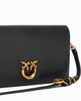 Kleine Umhängetasche Love Bag Click Soft Horizontal Mini aus Leder - | Pinko