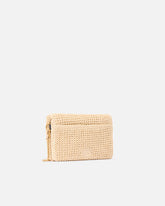Kleine Umhängetasche Love Bag Click Soft Horizontal Mini aus Bast - | Pinko