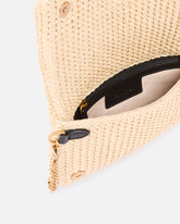 Kleine Umhängetasche Love Bag Click Soft Horizontal Mini aus Bast - | Pinko