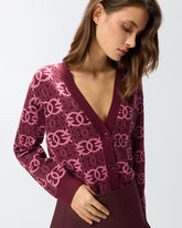 Cardigan mit Logo Love Birds - | Pinko