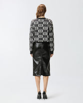 Cardigan mit Logo Love Birds - | Pinko