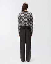 Cardigan with Love Birds logo - | Pinko