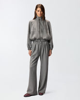 Wool-blend bomber jacket with zip - | Pinko