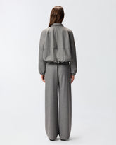 Wool-blend bomber jacket with zip - | Pinko