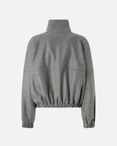Wool-blend bomber jacket with zip - | Pinko
