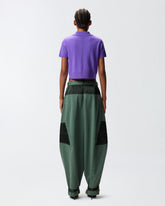 Utility trousers with contrasting inserts - | Pinko