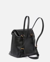 Mittlerer Rucksack Saddle Backpack aus Leder mit Logo-Ringen - | Pinko