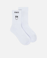 Socks with Love Birds logo - Multicolor Black-White | Pinko