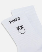 Socks with Love Birds logo - Multicolor Black-White | Pinko