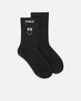 Socks with Love Birds logo - Multicolor Black-White | Pinko