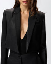 Spenzer mit Nadelstreifen und Glanz-Effekt - | Pinko