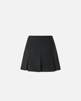 Pleated wool-blend mini skirt - | Pinko