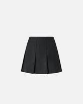 Pleated wool-blend mini skirt - | Pinko