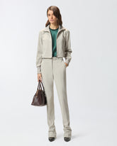 Long trousers with rear zip - | Pinko