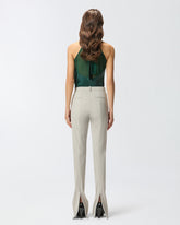 Long trousers with rear zip - | Pinko