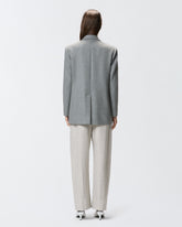 Double-breasted wool-blend jacket - | Pinko