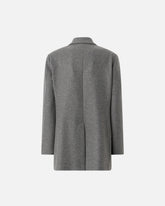 Double-breasted wool-blend jacket - | Pinko