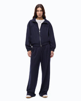 Stretch wool-blend flared trousers - Blue | Pinko
