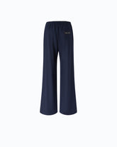 Stretch wool-blend flared trousers - Blue | Pinko