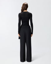 Pullover aus Wollmix mit geknotetem Effekt - | Pinko