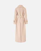 Long cloth coat with belt - | Pinko