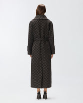 Trenchcoat mit Strass und Nieten - | Pinko