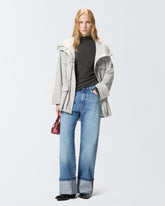 Parka mit Strass und Nieten - | Pinko