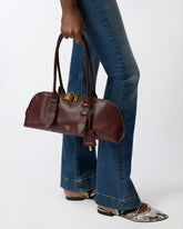 Escape Bag Horizontal large shoulder bag in leather - | Pinko
