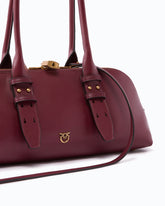 Escape Bag Horizontal large shoulder bag in leather - | Pinko