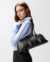 Escape Bag Horizontal large shoulder bag in leather - | Pinko