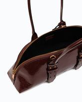 Escape Bag Horizontal large handbag in new shiny leather - | Pinko