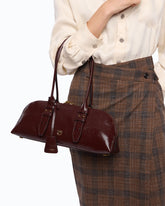 Escape Bag Horizontal large handbag in new shiny leather - | Pinko