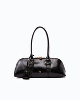 Escape Bag Horizontal large handbag in new shiny leather - | Pinko