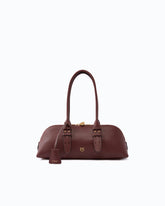 Große Schultertasche Escape Bag Horizontal aus Narbenleder - | Pinko