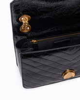 Kleine Handtasche Mini Love Bag One Light aus Chevron-Leder - Schwarz | Pinko
