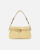 Belt Bag medium shoulder bag in leather - Beige | Pinko
