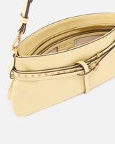 Belt Bag medium shoulder bag in leather - Beige | Pinko