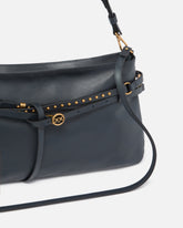 Belt Bag medium shoulder bag in leather - Dark Grey | Pinko
