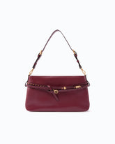 Mittelgroße Schultertasche Belt Bag aus Leder - Rosa | Pinko