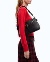 Mittelgroße Schultertasche Belt Bag aus Leder - Schwarz | Pinko