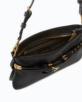 Kleine Schultertasche Belt Bag Mini aus Leder - Schwarz | Pinko