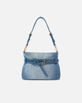 Belt Bag Mini small shoulder bag in denim - | Pinko