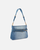 Belt Bag Mini small shoulder bag in denim - | Pinko