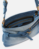Belt Bag Mini small shoulder bag in denim - | Pinko