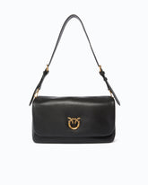 Love Bag Click Soft Horizontal Handle medium crossbody bag in leather - | Pinko