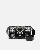 Love Bag Slouchy medium shoulder bag in leather-effect microfibre - Black | Pinko