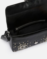 Love Bag Slouchy medium shoulder bag in leather-effect microfibre - Black | Pinko