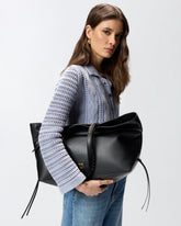 Mittlerer Shopper aus Leder mit Metalldetails - | Pinko