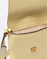 Leather smartphone case with shoulder strap and logo - Beige | Pinko